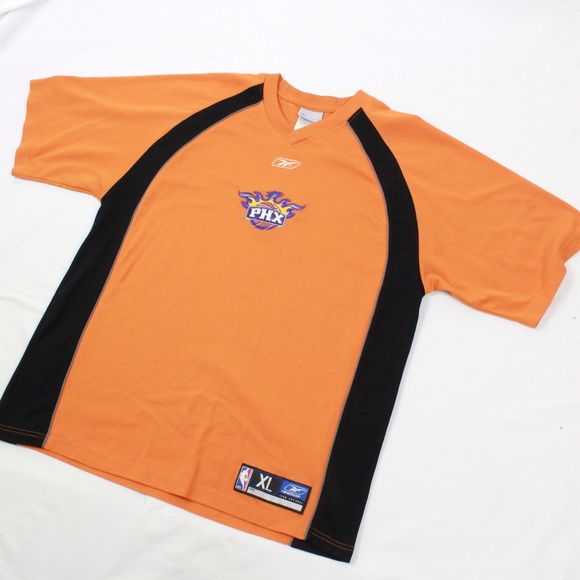 Reebok Vneck PHX Suns Athletic Colorblock NBA Oran - Picture 2 of 8
